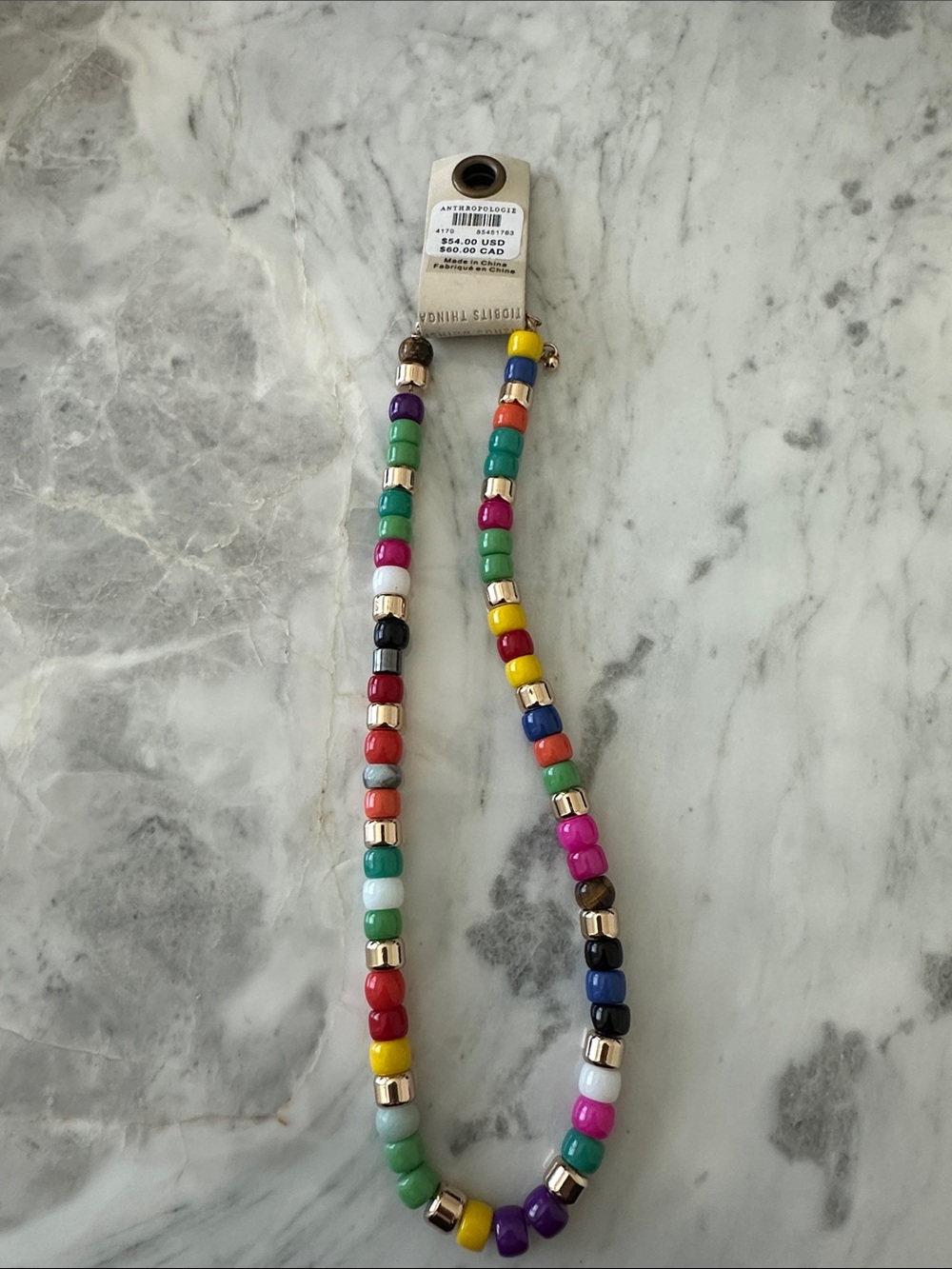Anthropologie Baubles Multi-Bead Necklace - Picture 2 of 3